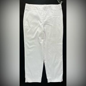 Kim Rogers Women's White Straight Leg Pants